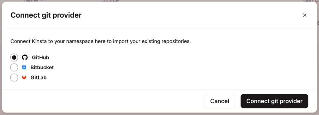 Connect Sevalla with your GitHub account.